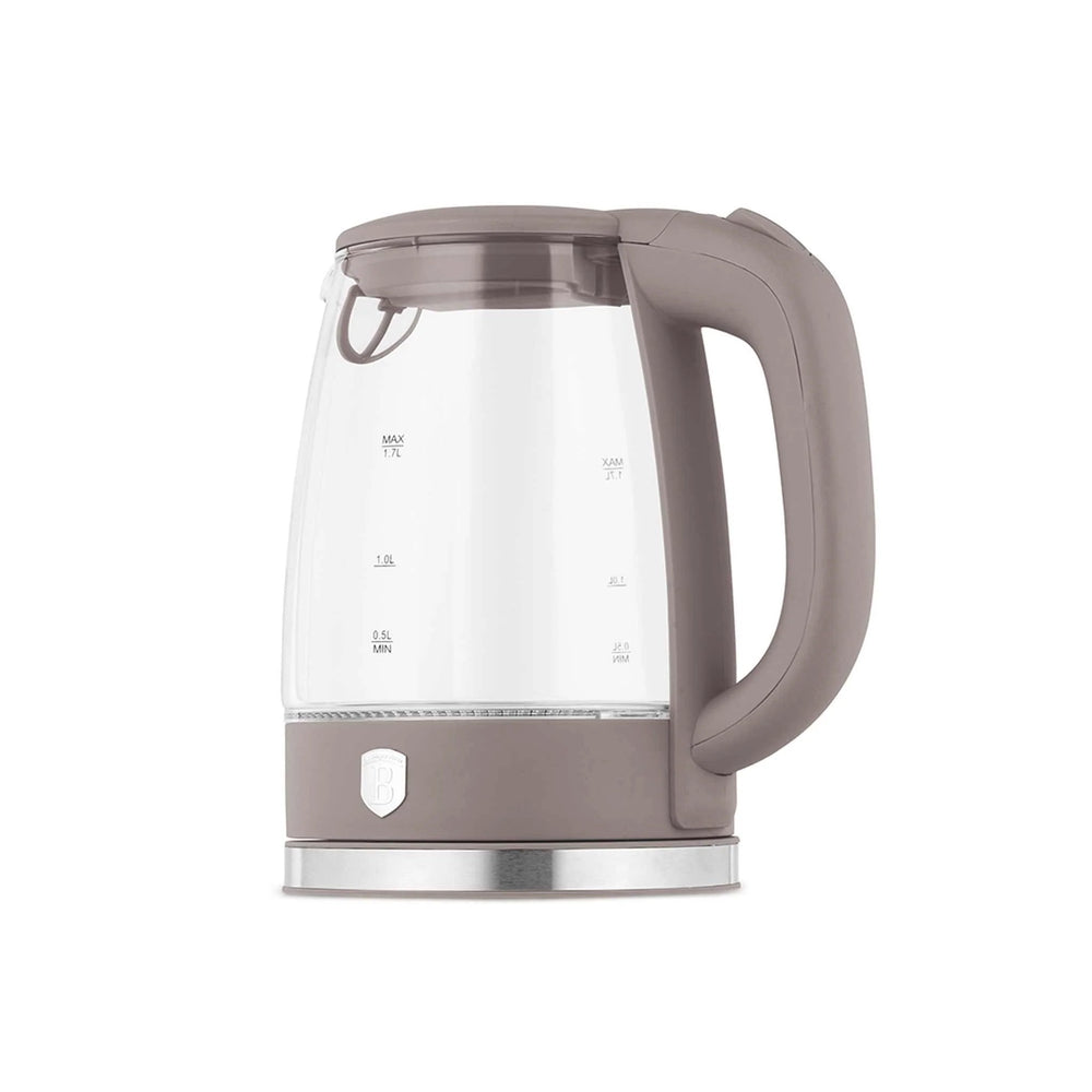 Berlinger Haus Waterkoker Glas Taupe - 1.7 Liter - 2200W