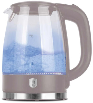 Berlinger Haus Waterkoker Glas Taupe - 1.7 Liter - 2200W