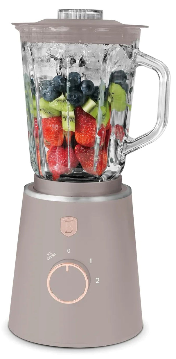 Berlinger Haus Blender Taupe - Glazen Kan - 1.5 Liter - 1000W