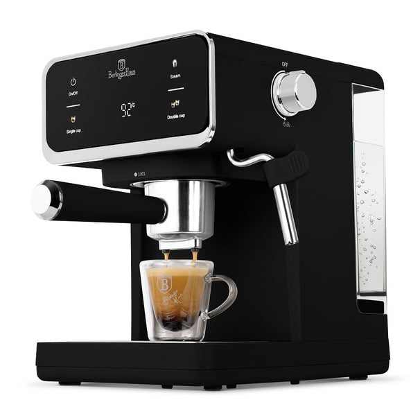 Berlinger Haus Espressomachine / Pistonmachine Digitaal Mat Zwart - 3-in-1 - 20 Bar - 1.0 Liter