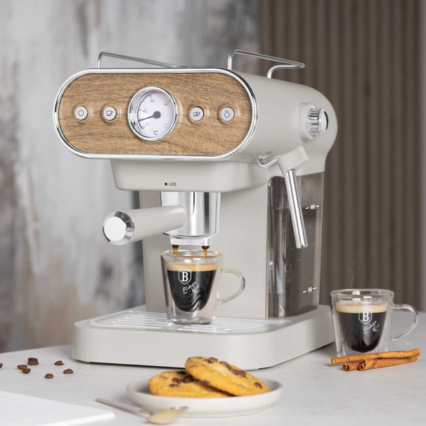 Berlinger Haus Espressomachine / Pistonmachine Digitaal Mat Crème - 3-in-1 - 20 Bar - 1.02Liter