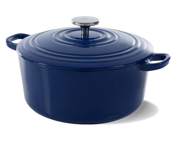 BK Braadpan Bourgogne Royal Blue Gietijzer ø 28 cm / 6.7 Liter - geëmailleerde anti-aanbaklaag