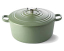 BK Braadpan Bourgogne Olive Green Gietijzer ø 28 cm / 6.7 Liter - geëmailleerde anti-aanbaklaag