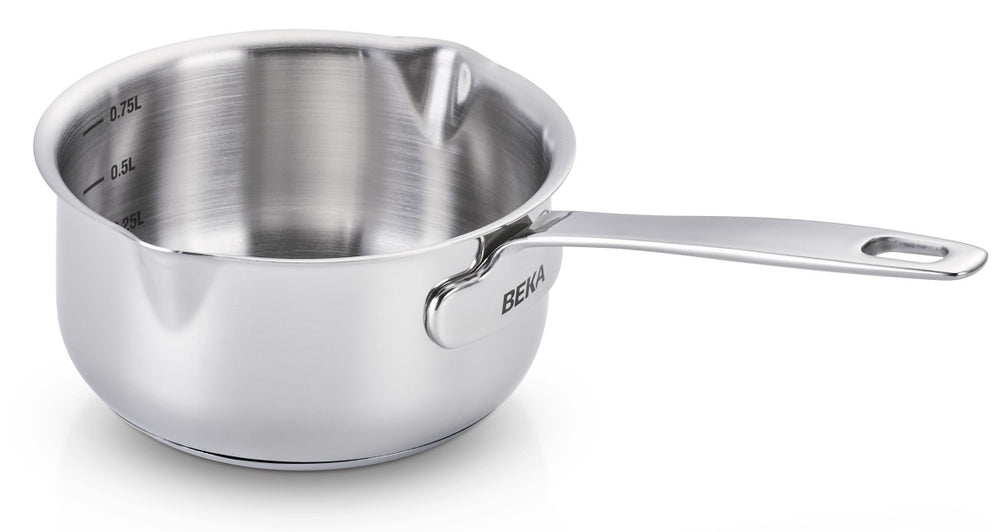 Beka Pannenset Maestro 5-Delig - zonder anti-aanbaklaag - geschikt voor alle warmtebronnen (Kookpannen, Steelpan & Soeppan)