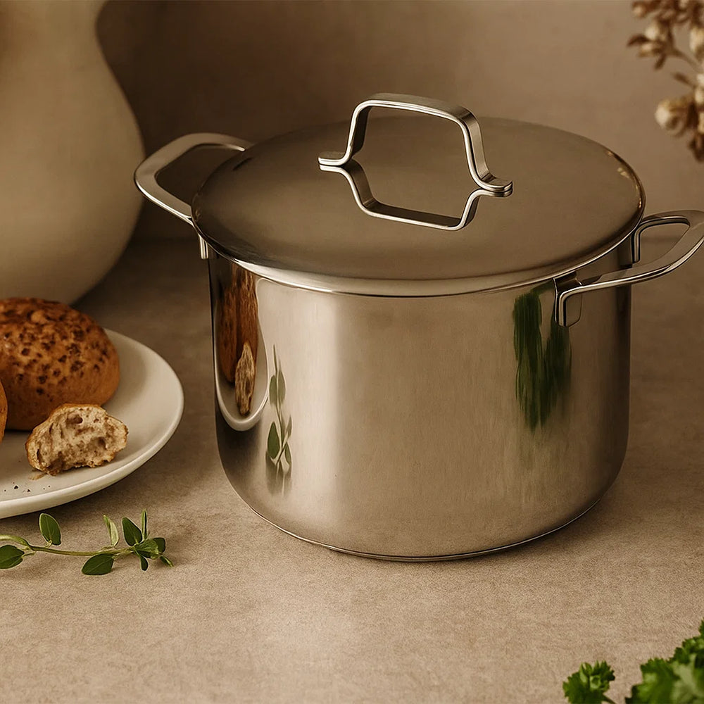 Beka Soeppan Maestro RVS met deksel ø 24 cm / 7.4 liter - geschikt voor alle warmtebronnen