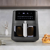 BerlingerHaus Airfryer XXXL Mat Antraciet - met Kijkvenster - 8 Liter - 1650W