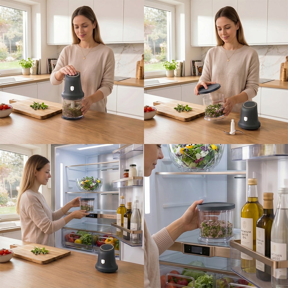 Berlinger Haus Hakmolen Antraciet - 2-in-1 - 4 Messen - 300W
