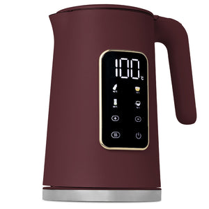 Berlinger Haus Waterkoker Digitaal Mat Bordeaux - Temperatuurinstelling - 1.7 Liter - 2200W