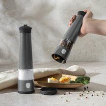 Berlinger Haus Elektrische Peper- en Zoutmolen Set Mat Antraciet - Keramische Molen - 2-Delig