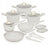 Berlinger Haus Pannenset Mat Crème 11-Delig - Kookpan ø 20, 24, 28 cm, Koekenpan ø 24, 28 cm & Steelpan ø 16 cm - Geschikt voor alle warmtebronnen