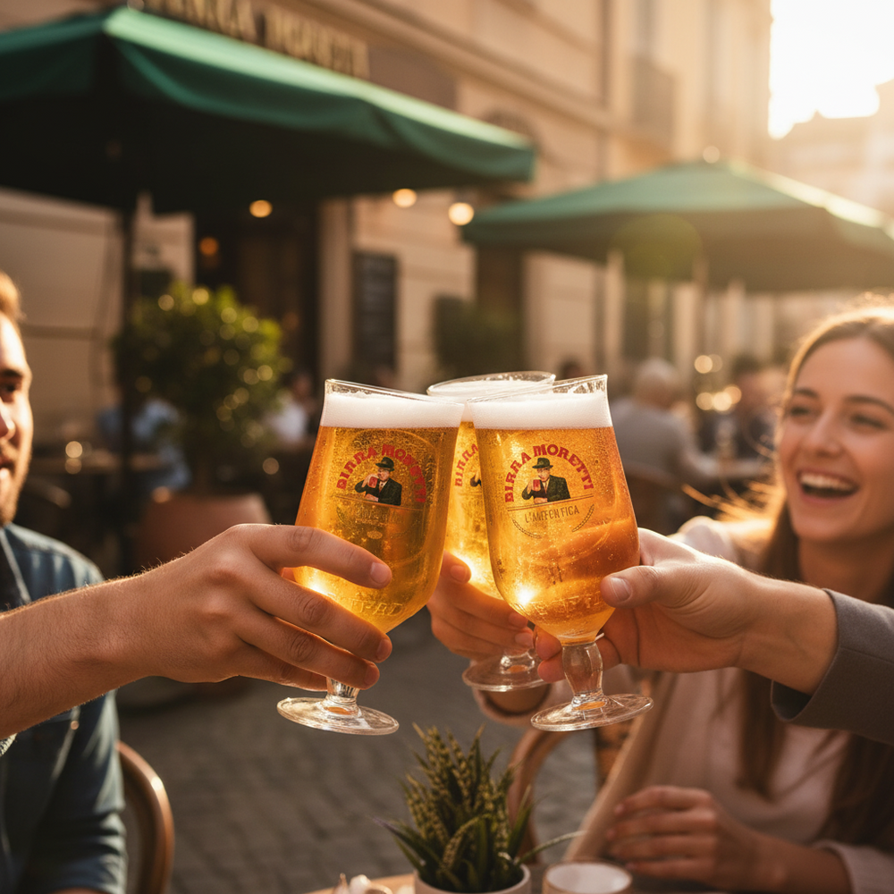 Birra Moretti Bierglazen 250 ml - 2 stuks