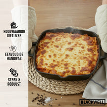 Blackwell Ovenschaal Cast Iron Gietijzer - 25 x 25 cm / 2 Liter - zonder anti-aanbaklaag