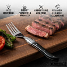 Blackwell Steakvorken Laguiole - Pakkahout - 6 Stuks