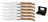 Blackwell Steakmessen Laguiole - Olijfhout - 6 Stuks