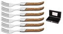 Blackwell Steakvorken Laguiole - Olijfhout - 6 Stuks