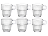 Bormioli Rocco Koffiekopjes met oor - Stapelbaar - Barshine 185 ml - 6 Stuks