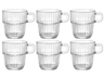 Bormioli Rocco Theeglazen - Koffieglazen met oor - Stapelbaar - Barshine 250 ml - 6 Stuks