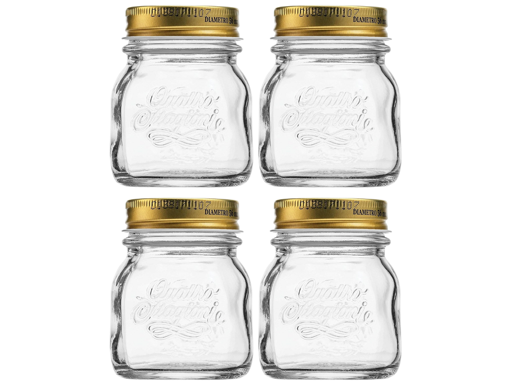 Bormioli Rocco Mason Jar / Weckpot Quattro Stagioni - ø 7.5 cm / 150 ml - 4 stuks
