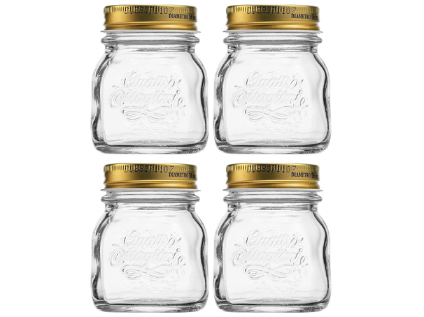 Bormioli Rocco Mason Jar / Weckpot Quattro Stagioni - ø 7.5 cm / 150 ml - 4 stuks