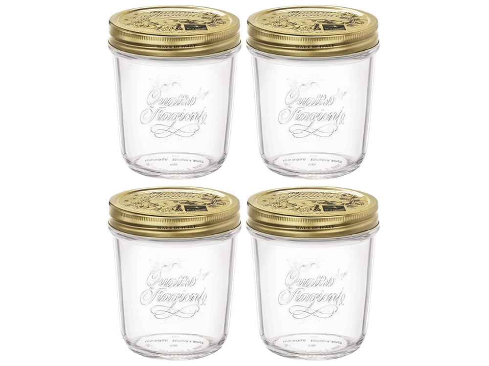 Bormioli Rocco Mason Jar / Weckpot Quattro Stagioni - ø 9 cm / 320 ml - 4 stuks