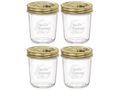 Bormioli Rocco Mason Jar / Weckpot Quattro Stagioni - ø 9 cm / 320 ml - 4 stuks