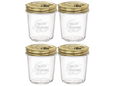 Bormioli Rocco Mason Jar / Weckpot Quattro Stagioni - ø 9 cm / 320 ml - 4 stuks