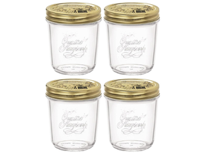 Bormioli Rocco Mason Jar / Weckpot Quattro Stagioni - ø 9 cm / 320 ml - 4 stuks