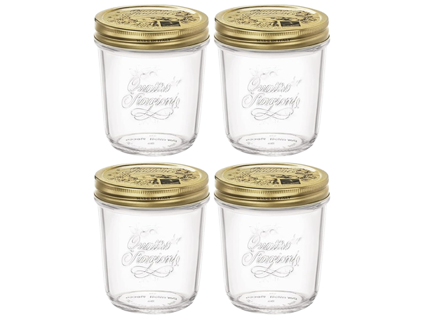 Bormioli Rocco Mason Jar / Weckpot Quattro Stagioni - ø 9 cm / 320 ml - 4 stuks