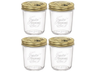 Bormioli Rocco Mason Jar / Weckpot Quattro Stagioni - ø 9 cm / 320 ml - 4 stuks