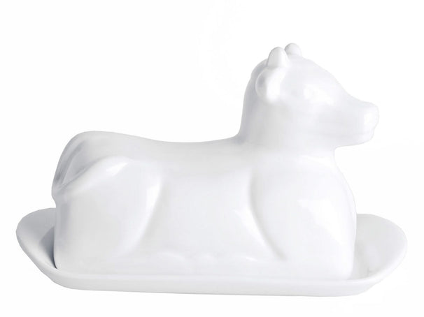 Cookinglife Botervloot Porselein - Koe - 20 x 12 cm