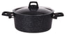 Cookinglife Kookpan met deksel - Black Speckle - Aluminium Ø 22 cm / 3.5 Liter - Geschikt voor alle warmtebronnen - standaard anti-aanbaklaag