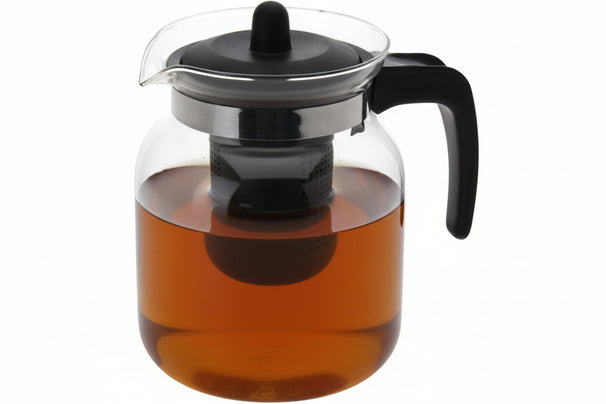 Cookinglife Theepot Borosilicaat Glas 1.5 Liter - met Kunststof Theefilter