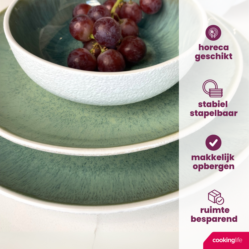 Cookinglife Ontbijtborden / Dessertborden Belize ø 21 cm - 6 stuks
