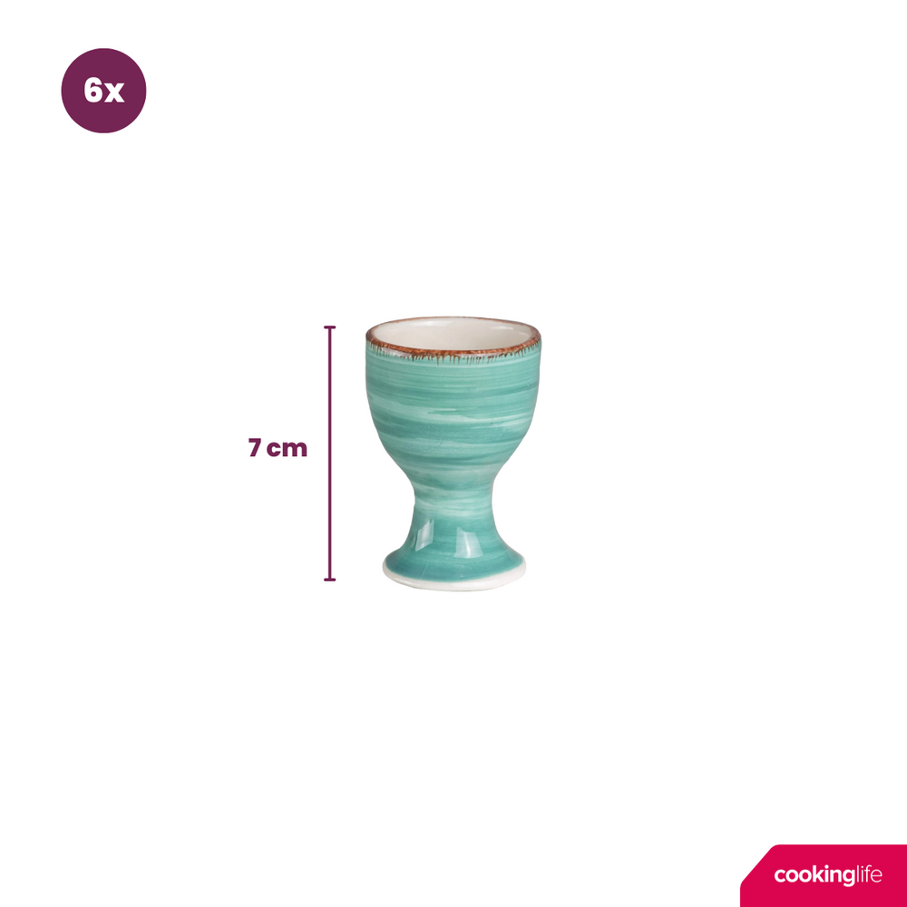 Cookinglife Eierdopjes Delice Blauw - 6 stuks