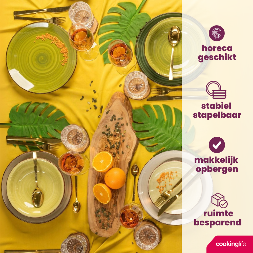 Cookinglife Kleine kommen Delice Groen ø 12 cm - 6 stuks
