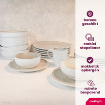 Cookinglife Soepkommen / Kommen Nola Sand ø 14 cm - 6 Stuks