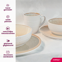 Cookinglife Soepkommen / Kommen Nola Sand ø 14 cm - 6 Stuks