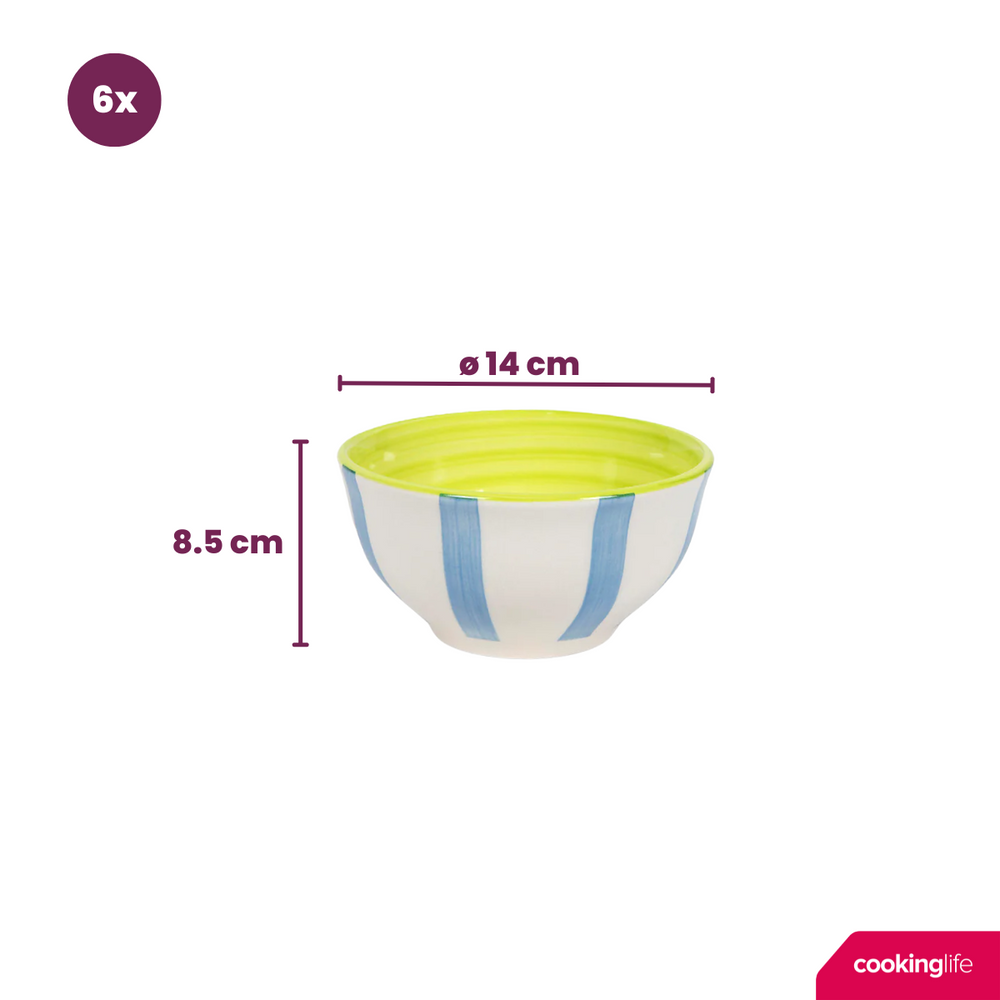 Cookinglife Soepkommen / Kommen Summer Vibes ø 14 cm - 6 stuks