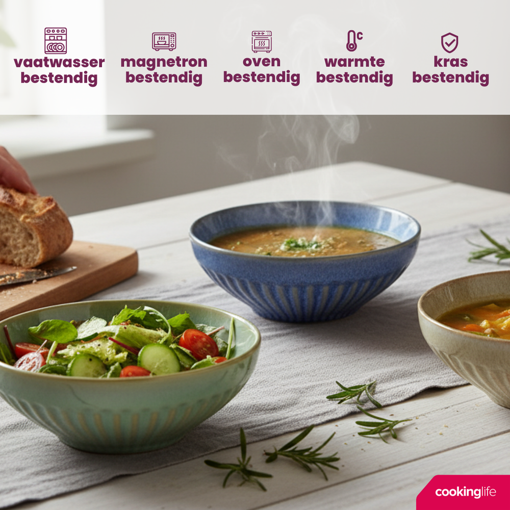 Cookinglife Soepkommen / Kommen Aqua Maris ø 16.5 cm - 6 Stuks