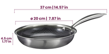 Cookinglife Koekenpannenset HexaCook - Hybride Pan 3-delig ø 20, 24 & 28 cm - NON STICK - geschikt voor alle warmtebronnen - keramische anti-aanbaklaag