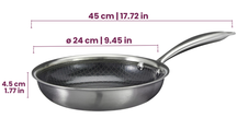 Cookinglife Koekenpannenset HexaCook - Hybride Pan 2-Delig ø 24 & 28 cm - NON STICK - geschikt voor alle warmtebronnen - keramische anti-aanbaklaag