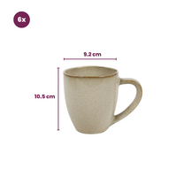 Cookinglife Mokken Sabi Beige 450 ml - 6 Stuks