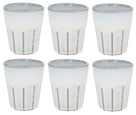 Cosy & Trendy Koffiekopjes / Cappuccino Bekers Bistro Vintage White 290 ml - 6 stuks
