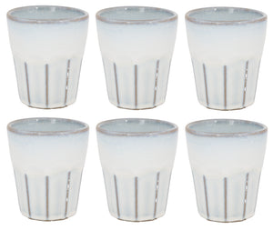 Cosy & Trendy Koffiekopjes / Cappuccino Bekers Bistro Vintage White 290 ml - 6 stuks