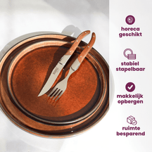 Cosy & Trendy Dinerborden Quintana Amber ø 28 cm - 4 Stuks