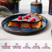 Cosy & Trendy Ontbijtborden / Dessertborden - Quintana Blue ø 22 cm - 4 Stuks