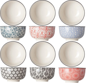 Cosy & Trendy Kleine Schaaltjes / Dipschaaltjes Delirio ø 9 cm / 150 ml - 6 Stuks