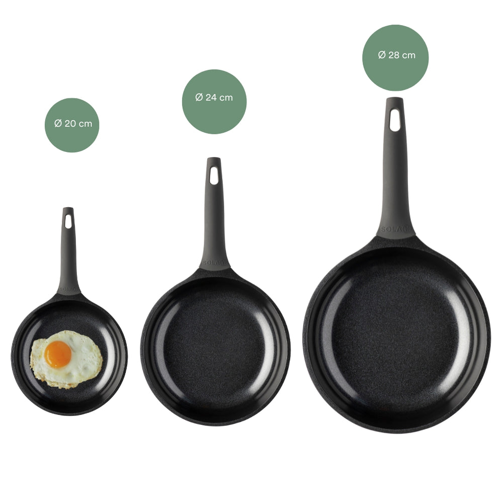 Sola Koekenpan Ceramic Deluxe ø 20 cm - Inductie geschikt - keramische anti-aanbaklaag