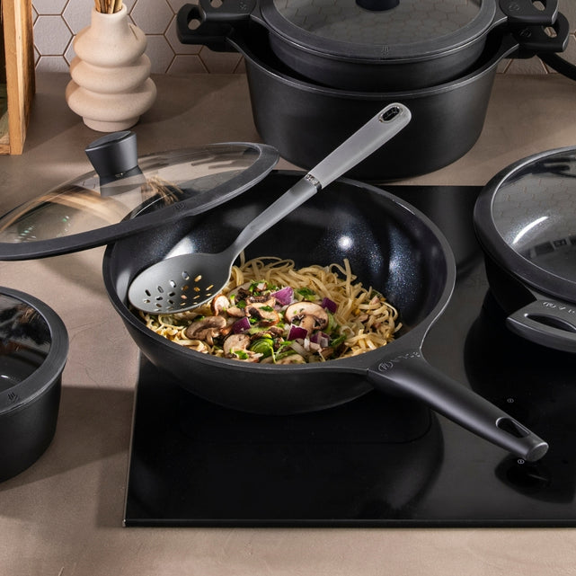 Op welke zone zet je een wok met zo'n smalle onderkant?