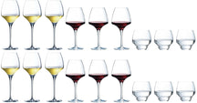 Chef & Sommelier Wijnglazenset Open Up (Rode wijnglazen & Witte wijnglazen & Waterglazen) - 18-delige set - 6 rode wijnglazen, 6 witte wijnglazen en 6 waterglazen